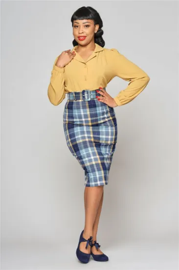 Image de Saia Juanita Moonlight Chek Pencil