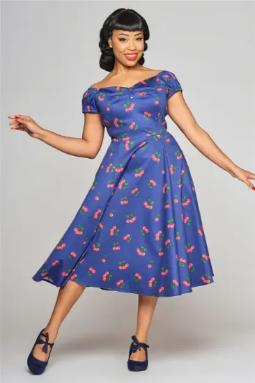 Bild von Vestido Dolores 50s Cherries Doll