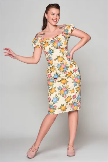 Image de Vestido Lorena Rose Garden Pencil