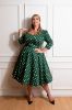 Bild von Vestido Kylie Green Polka Dot Swing