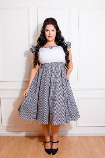 Bild von Vestido Chelsea Check Swing in Black