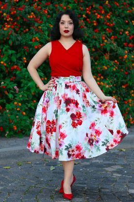 Bild von Top Maddison Red Ribbed