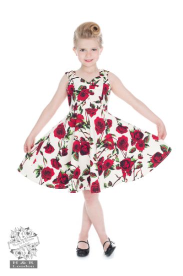 Bild von Vestido 50s Ditsy Rose Floral Summer in Kids