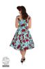 Bild von Vestido 50s Ditsy Rose Floral Summer