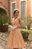 Picture of Vestido Hannah Polka Dot Swing in Light Orange