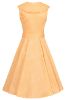 Picture of Vestido Hannah Polka Dot Swing in Light Orange