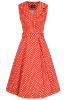 Bild von Vestido Hannah Polka Dot Swing in Red