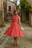 Bild von Vestido Hannah Polka Dot Swing in Red