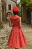 Bild von Vestido Hannah Polka Dot Swing in Red