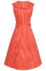 Bild von Vestido Hannah Polka Dot Swing in Red