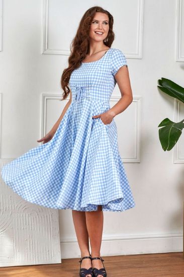 Bild von Vestido Lola Gingham Swing  
